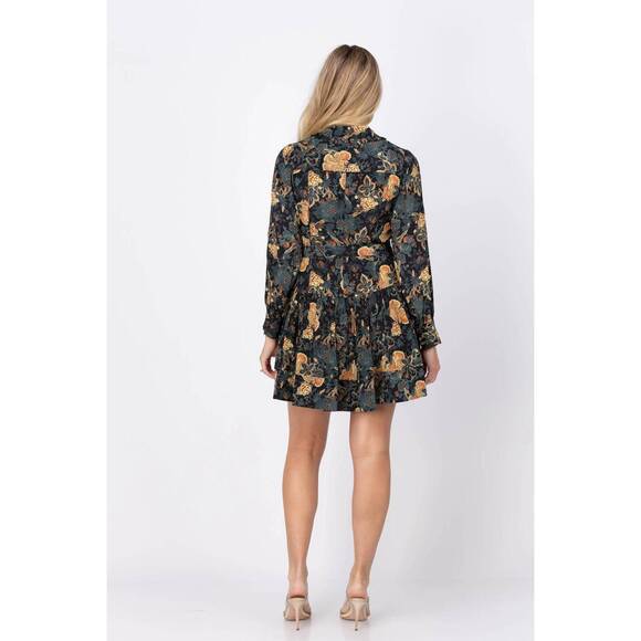 brown formal mini dress Calanthe Mini Dress